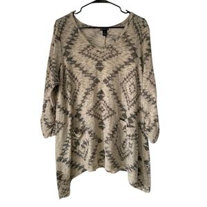New Directions Southwestern Aztec Tunic Top